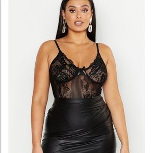 Lace Panelled Bodysuit